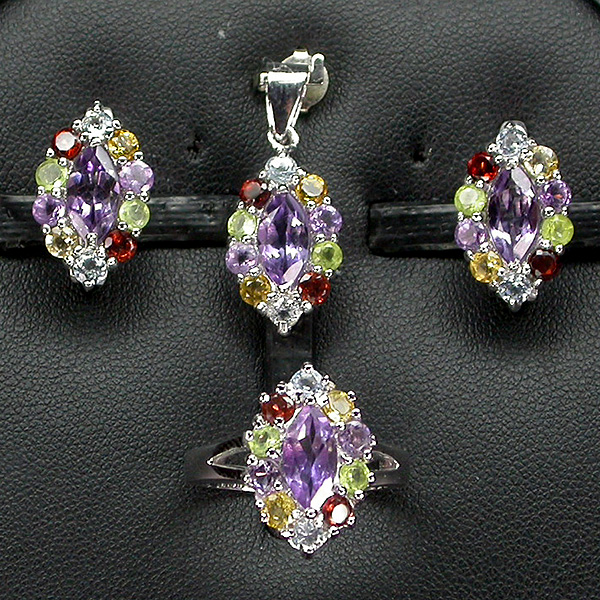 Silver Jewelery Ring, Earring, Pendendent